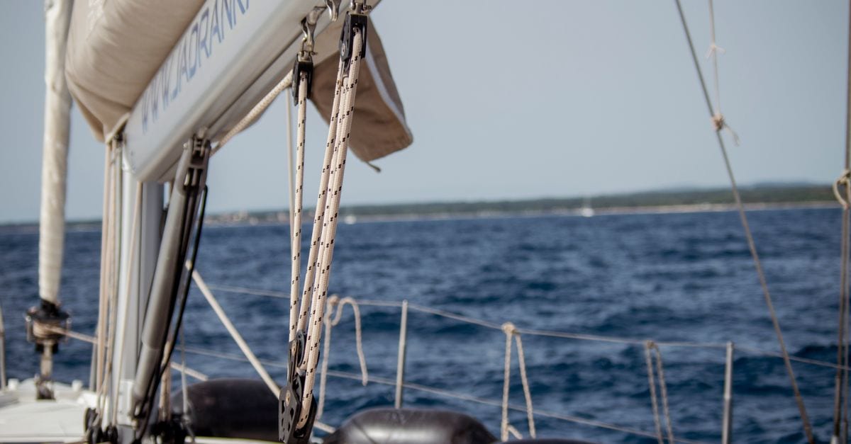 A tour boat off the Istrian coast