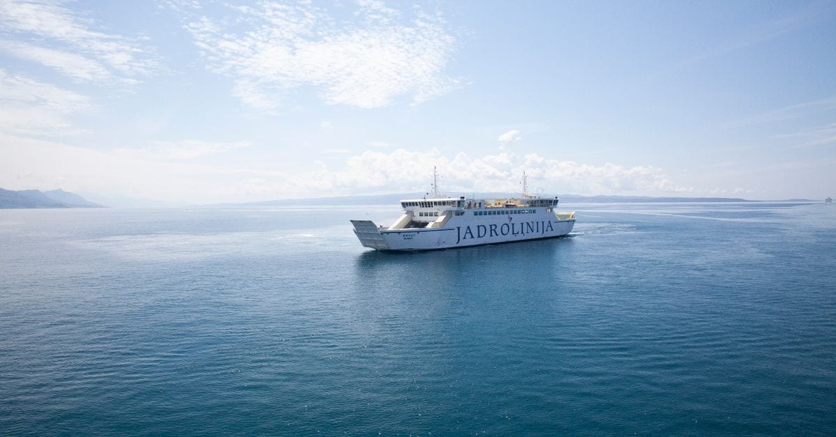 The ferry crossing from Fažana to the Brijuni islands