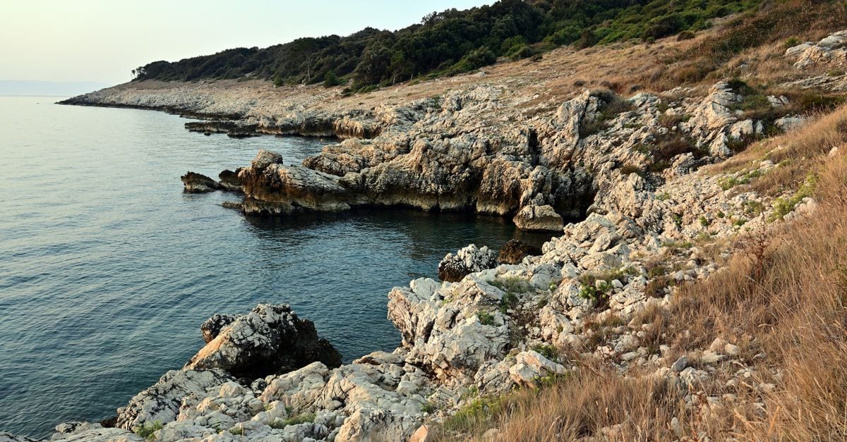 White cliffs and clear water at Cape Kamenjak